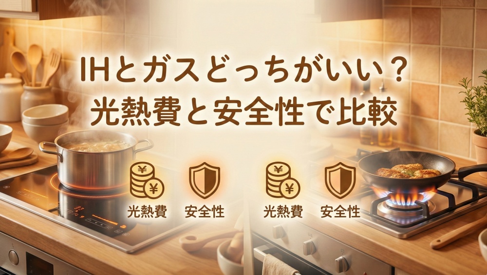 IHとガスどっちがいい?光熱費と安全性で比較