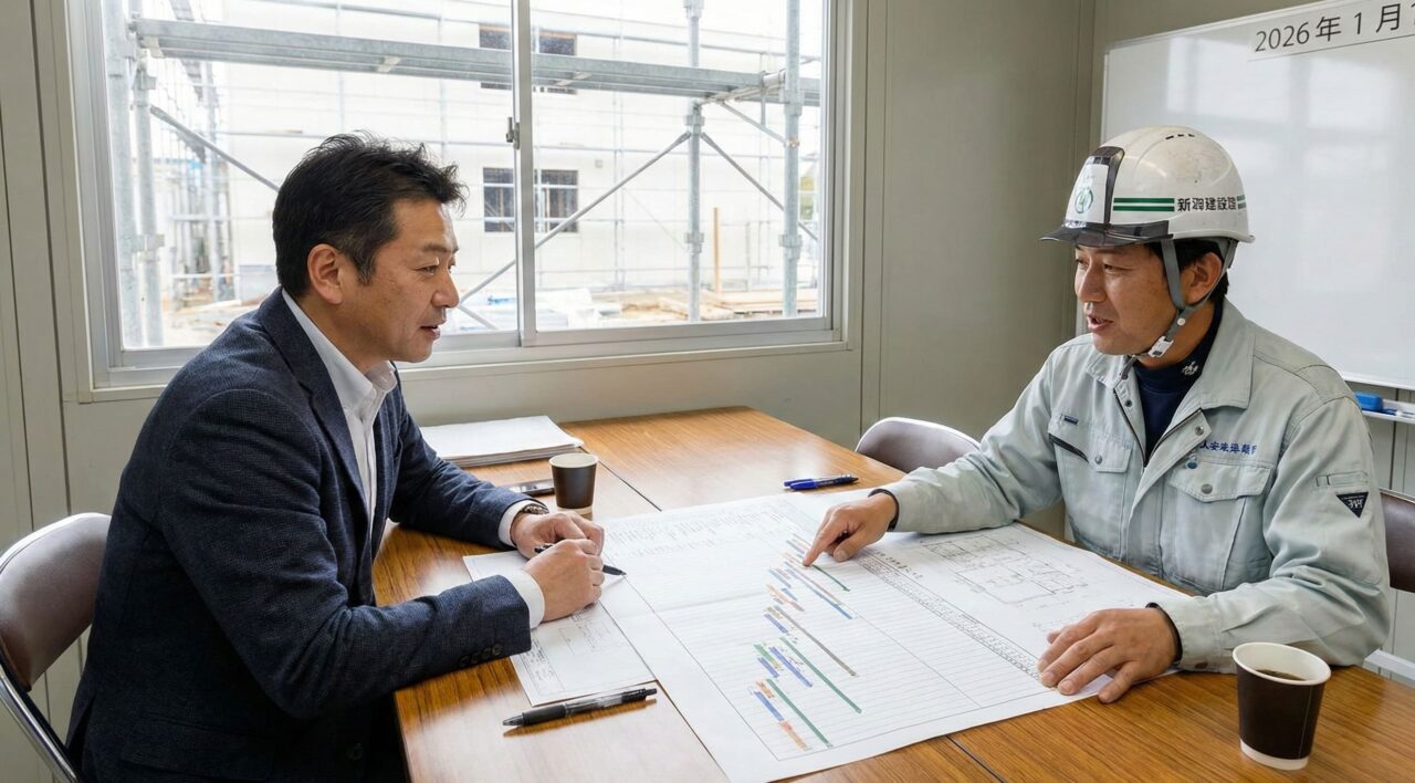 工程ごとの詳細スケジュール（着工前〜完了検査）